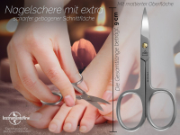 Nagelschere Edelstahl Rostfrei mit Mikroverzahnung 9 cm