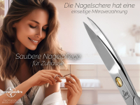 Nagelschere Edelstahl Rostfrei mit Mikroverzahnung 9 cm