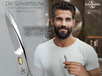 Nagelschere Edelstahl Rostfrei mit Mikroverzahnung 9 cm