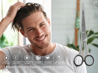 Haarschere f�r Linksh�nder 6 Zoll ICE Tempered Stainless Steel