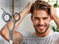 Haarschere Friseurschere Edelstahl Haarschneideschere mit Scharfer Schneide f�r ein perfekten Haarschnitt