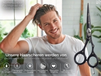 Kazuko Friseurschere Haarschneideschere Haarschere schwarz