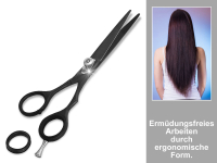 Friseurschere Japanstahl BLACK BEAUTY 5,5 Zoll