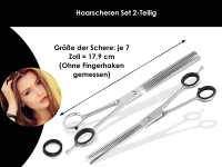 Haarscheren Set mit Modellierschere und Effilierschere 8 Zoll 20,5 cm Extra große Scheren mit langer Schnittfläche