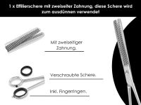 Haarscheren Set mit Modellierschere und Effilierschere 8 Zoll 20,5 cm Extra groe Scheren mit langer Schnittflche