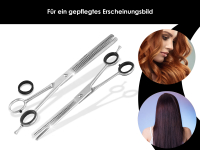 Haarscheren Set mit Modellierschere und Effilierschere 8 Zoll 20,5 cm Extra groe Scheren mit langer Schnittflche