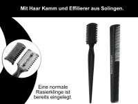 Haarscheren Set 6 Zoll ICE-Tempered Effilierschere Modellierschere Friseurschere