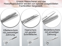 Friseurscheren Set 4-Teilig ICE-Haarschere Effilierschere Modellierschere Kamm