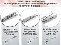 Ergo-Haarscheren Set 3-Teilig mit Effilierschere Modellierschere Friseurschere