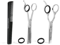 Friseurschere-Haarscheren Set 6 Zoll  ICE-Tempered + Effilierschere + Kamm