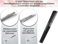 Bartscheren Haarscheren Set 5 Zoll + Effilierschere 6 Zoll + Kamm