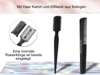 4-Teiliges Haarpflege-Haarscheren Modellierscheren Set 6 Zoll + Effilierer Solingen + Kamm