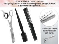 3-Teiliges Set Effilierschere Modellierschere 7 Zoll + Effilierkamm Solingen + Kamm