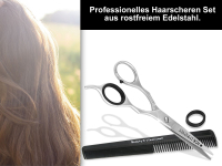 2-Teiliges ERGO Haarscheren Set, 6 Zoll 15.24 cm mit Mikroverzahnung + Haar-Kamm