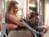 3-Teiliges ERGO Haarscheren Set 5.5 Zoll 13.97 cm mit Mikroverzahnung + Effilierer Solingen + Kamm