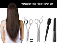 6 Zoll Haarscheren Set 4-Teilig Ausdnnschere Effilier-Haarschere + Kamm + Effilierer Solingen