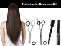 6 Zoll Haarscheren Set 4-Teilig Ausd�nnschere Effilier-Haarschere + Kamm + Effilierer Solingen