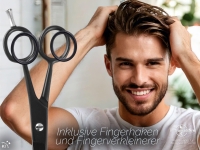 Friseur-Haarschere Mirkoverzahnung 5.5 Zoll 13,97 cm Schwarz Edelstahl
