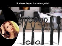 Haarscheren-Set 5.5 + 6 Zoll + Effilierer Solingen + Kamm