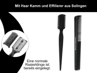 Haarscheren Set 5.5 Zoll mit Haarkamm und Effilierkamm aus Solingen