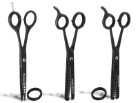 3er Haarscheren Set Friseurschere + Modellierschere + Effilierschere 5.5 + 6 Zoll