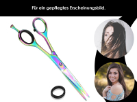 Friseurschere 6 Zoll 15,24 cm TITAN Mikroverzahnung Edelstahl