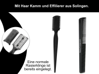 Effilier-Haarschere TITAN 5.5 Zoll mit Kamm und Effilierer aus Solingen