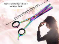 Effilierschere Titan Edelstahl Rostfrei 16,5 cm
