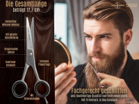 Friseur-Haarschere 2-Seitig Mikroverzahnt 5 Zoll ICE-Edelstahl