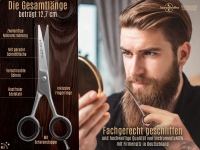 Friseur-Haarschere 2-Seitig Mikroverzahnt 5 Zoll ICE-Edelstahl