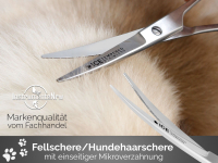 Gebogene Hunde-Fellschere 7 Zoll ICE-Termepred EDELSTAHL