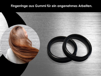 Ersatz Fingerringe in Schwarz fr Haarscheren und Friseurscheren mit 2 cm Innendurchmesser