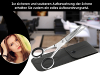 Haarschere Friseurschere Bartschere mit Mikroverzahnung 5.5 Zoll 14,5 cm