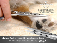 Kleine Fellschere Gerade Hundehaarschere Pfotenschere Easy -Glider 11,5 cm