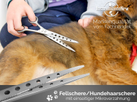 Hundehaarschere Fellschere Gerade Haarschere Schere 19,5 cm Schere fr Fell Pelz und Tierhaare