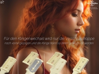 Effilierer Ausd�nn Kamm Effiliermesser Haarpflege zum Ausd�nnen und Schneiden von Haaren mit 10 Ersatzklingen