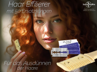 Effiliermesser Effilierer zum Krzen und Ausdnnen von Haaren mit 50 Ersatzklingen