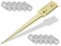 Effiliermesser Effilierer zum Krzen und Ausdnnen von Haaren mit 50 Ersatzklingen