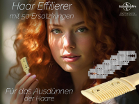 Effiliermesser Effilierer zum K�rzen und Ausd�nnen von Haaren mit 50 Ersatzklingen