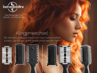 Effiliermesser Effilierer aus Solingen zum Ausd�nnen und Schneiden von Haaren mit 100 Ersatzklingen