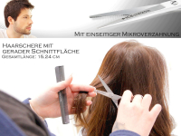 Premium Friseurschere Haarschere mit Mikroverzahnung mit Aufbewahrungs-Etui