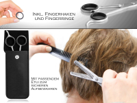 Effilierschere Haarschere mit Etui - Friseurschere zum ausdnnen der Haare - Ausdnnschere fr jedes Haar 2-Seitig gezahnt