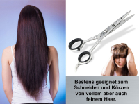 Friseurschere 12,7 cm mit einseitiger Mikroverzahnung