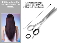 Profi Effilierschere Friseurschere 5,5 Zoll Modellierschere Edelstahl Rostfrei Haarschneideschere mit Scharfer Schneide fr ein perfekten Haarschnitt 13,97 cm