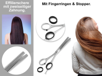 Profi Effilierschere Friseurschere 5,5 Zoll Modellierschere Edelstahl Rostfrei Haarschneideschere mit Scharfer Schneide fr ein perfekten Haarschnitt 13,97 cm