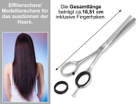 Profi Modellierschere Edelstahl Rostfrei Haarschere Haarschneideschere mit einseitiger Zahnung zum ausdnnen der Haare