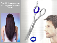 Premium Ergonomische Haarschere Friseurschere Professionell-Line Haarschneideschere Extra Scharf für einen perfekten Haarschnitt 15,24 cm