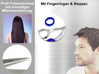 Premium Ergonomische Haarschere Friseurschere Professionell-Line Haarschneideschere Extra Scharf fr einen perfekten Haarschnitt 15,24 cm