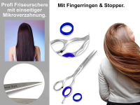 Premium Ergonomische Haarschere Friseurschere Professionell-Line Haarschneideschere Extra Scharf für einen perfekten Haarschnitt 13,97 cm