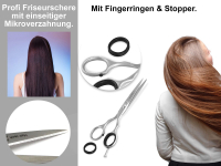 Friseurschere Ergonomisch Edelstahl Rostfrei 17 cm